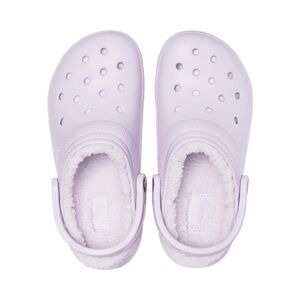 WOMENS LAVENDER SHERPA CROCS